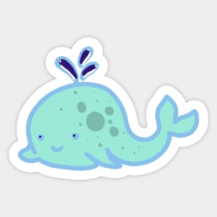 Cute Whale Sticker